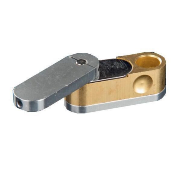 Metal Monkey Pipe w/ Storage - Brass