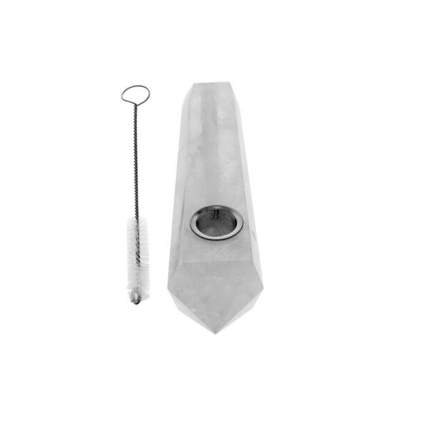 Crystal Pipe - White Marble