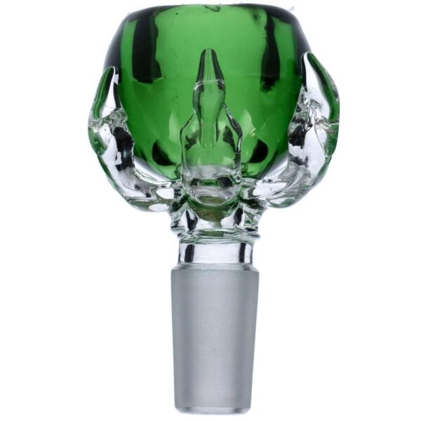 Glass Claw Bowl - Male 14mm - Green