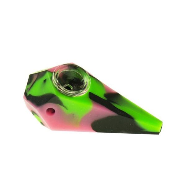 Silicone Diamond Hand Pipe - Assorted