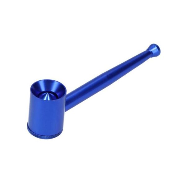 Metal Bottom Screw Pipe - Blue