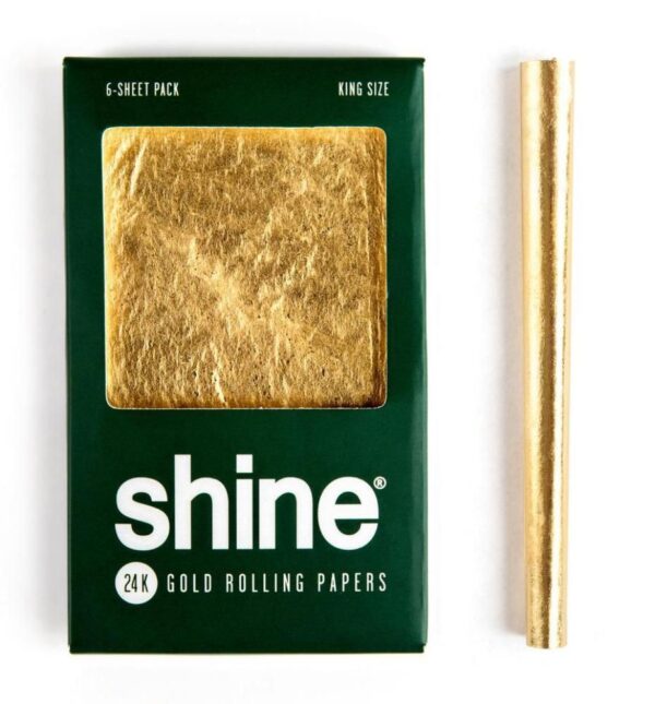 24k Gold Rolling Papers - King Size [6pk]
