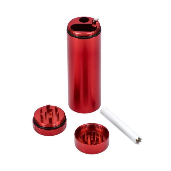 Aluminum Dugout w/Grinder and One Hitter - Red