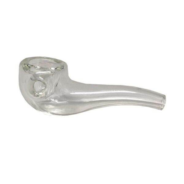 4'' Bent Spoon Pipe - Clear