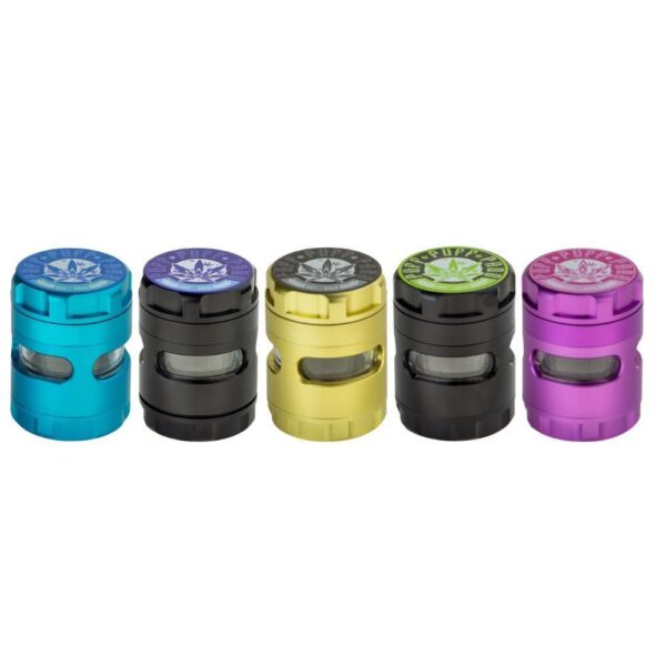 2" 3-Piece Space Pod Grinder w/ Removable Screen - Black & Blue