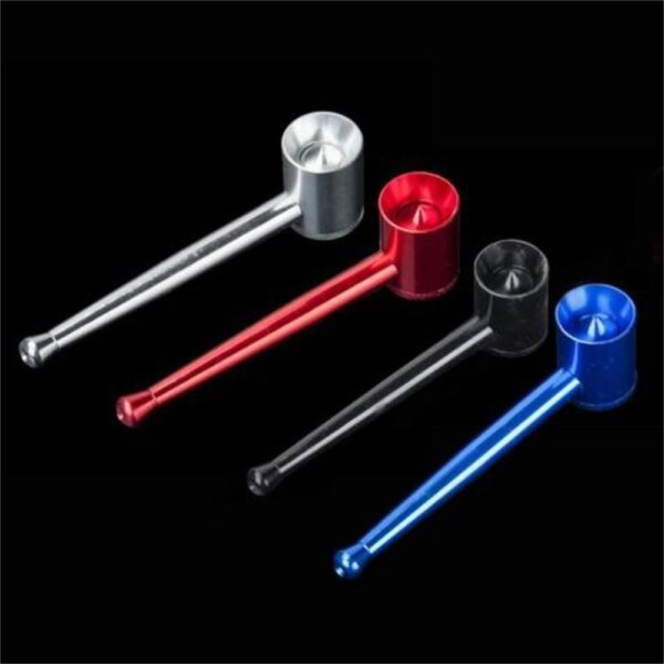 Metal Bottom Screw Pipe - Black