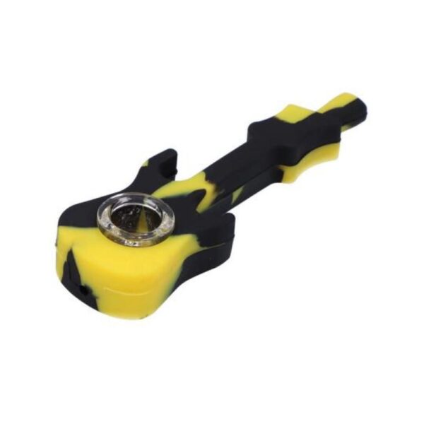 Silicone Guitar Pipe (Black/Yellow)
