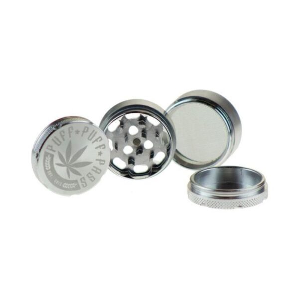 1.5" 3-Piece Grinder - Silver