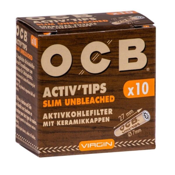 Activ Unbleached Tips - Slim 20x10 [10pk]