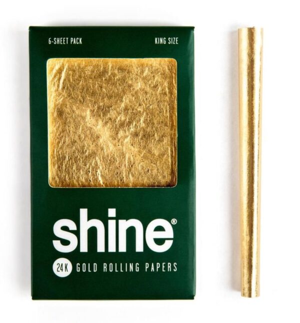 24k Gold Rolling Papers - King Size [6pk]