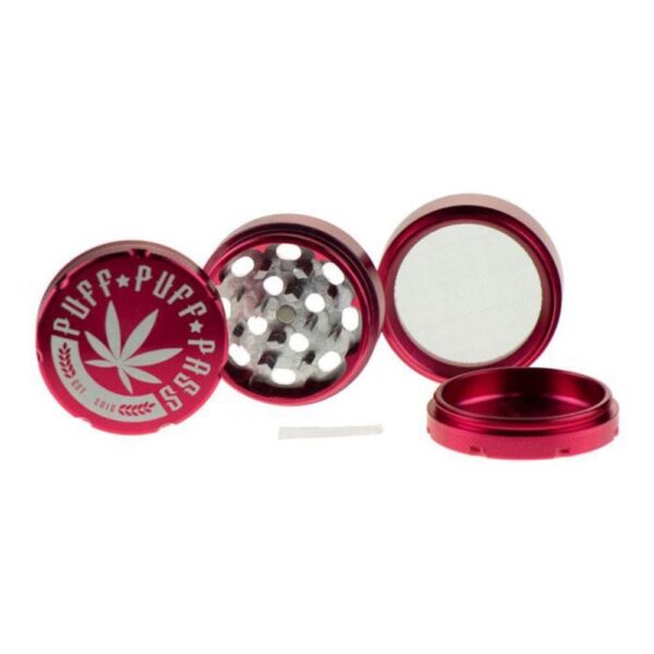2" 3-Piece Grinder - Red