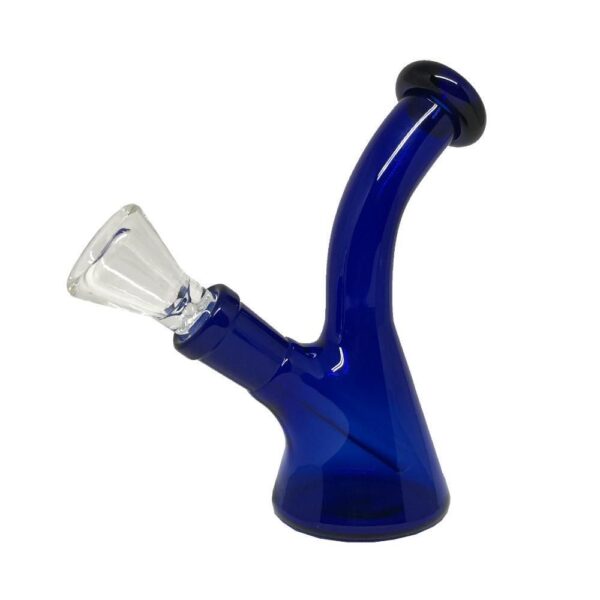 5'' Bent Neck Beaker Bong - Navy