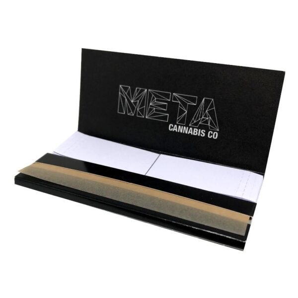King Size Unbleached Rolling Papers w/ Crutches