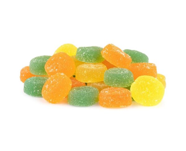 Sunny Citrus CBD Soft Chews Assorted Coated
